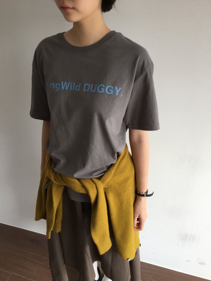  YWD LOGO T-SHIRTS_CHARCOAL