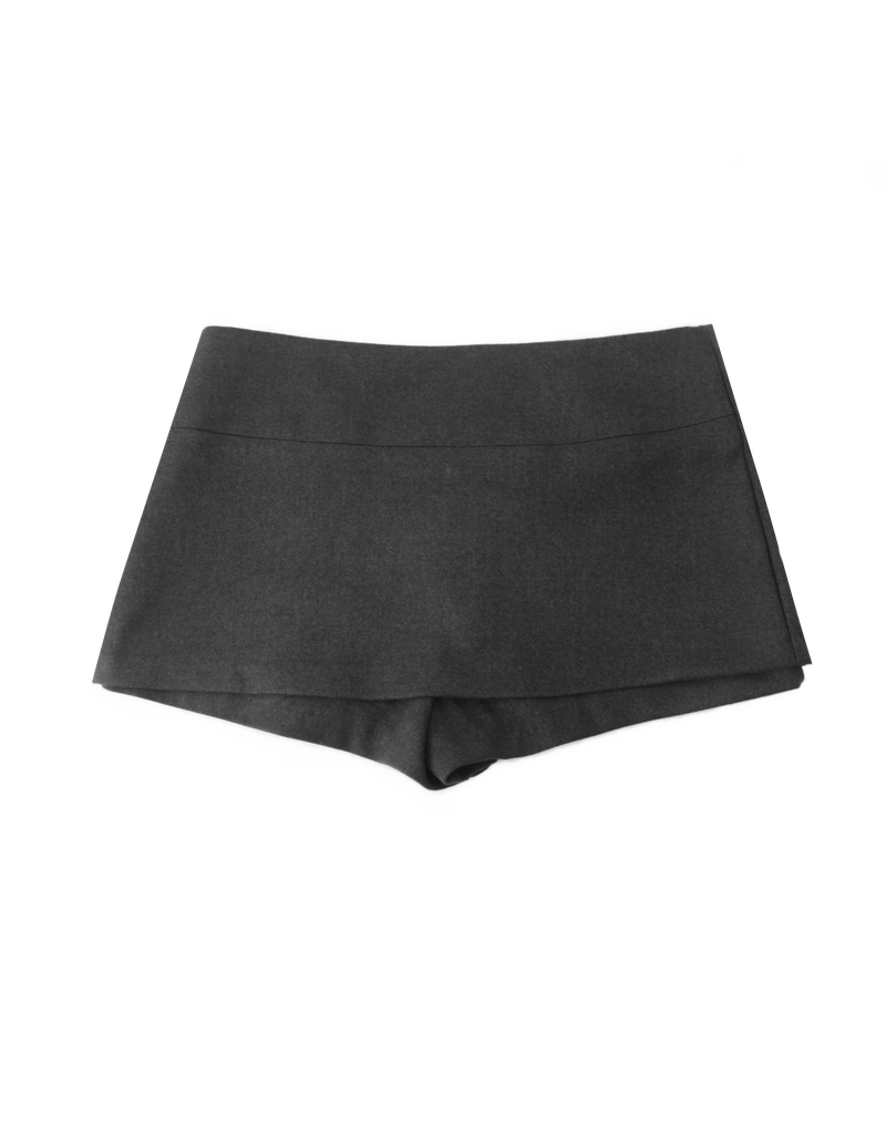 [ID] Classic Button Skort (Gray)