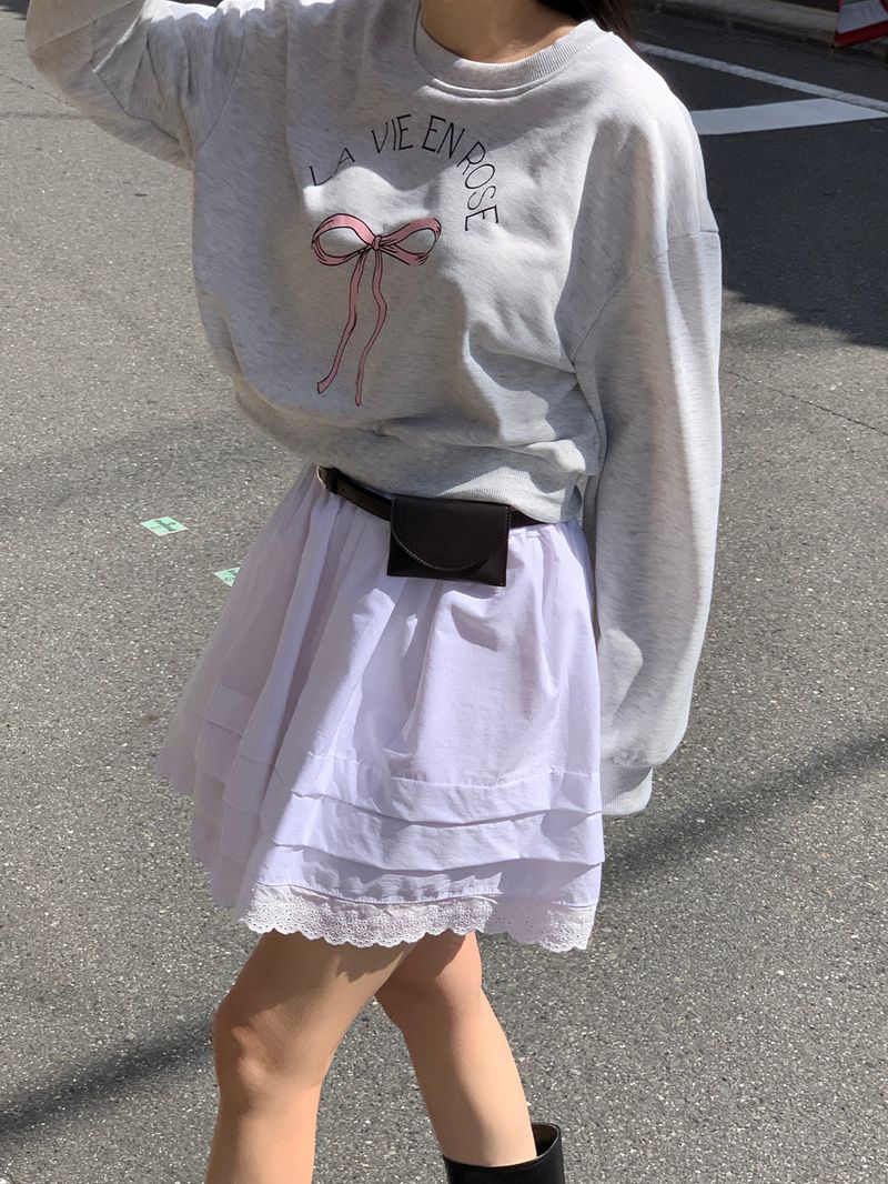 [MADE] Epo Lace Mini Skirt