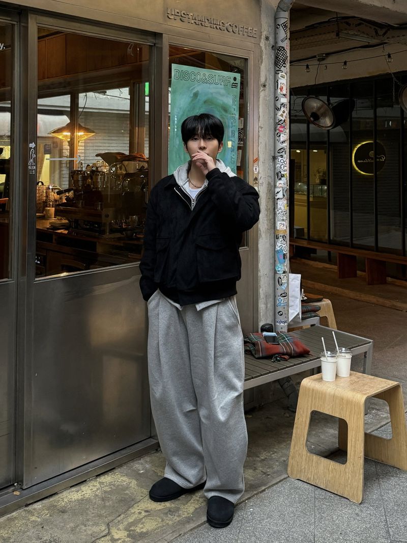 (fleece ver)アンバランストレーニングパンツ
