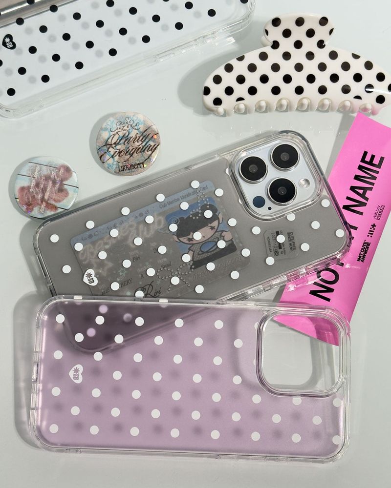 DOT JELLY Gel Hard Slim Phone Case - Gray
