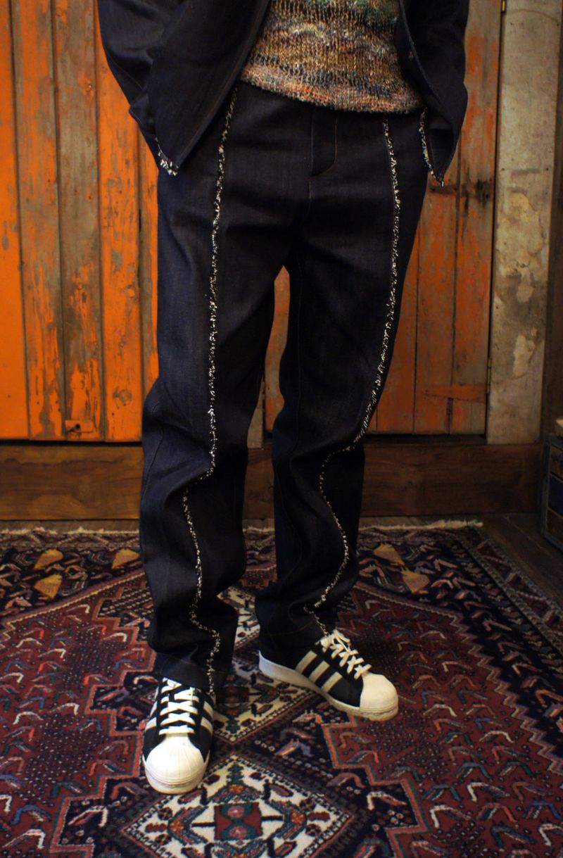 ZODIAC DETAIL DENIM PANTS