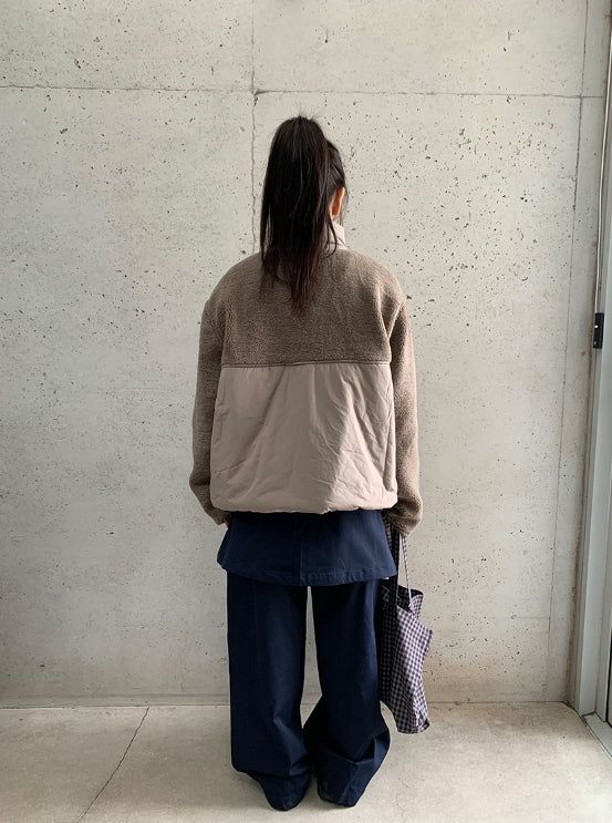 Canyl High-Neck Wool Padded Jumper