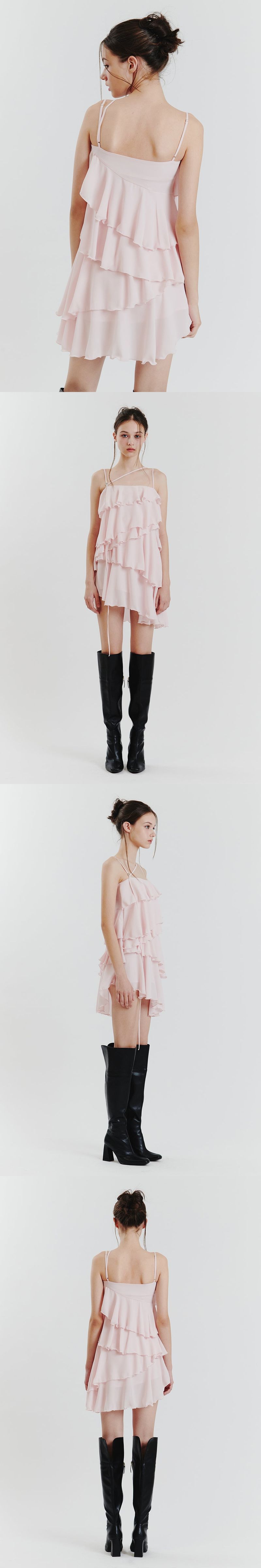 ELLA FRILL DRESS pink