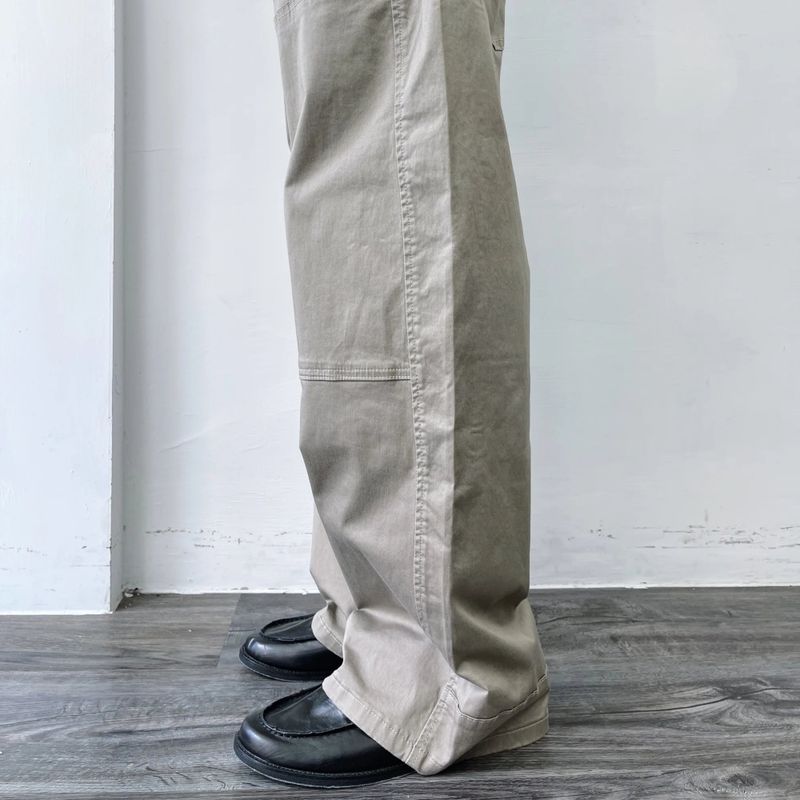 ダブルニーストレートレッグトラウザーズ