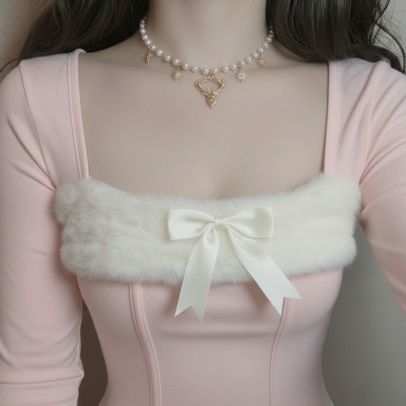 aimelbie(アイメルビー)の「ディアアンドスターパールネックレス - Gold Color(アクセサリー)」