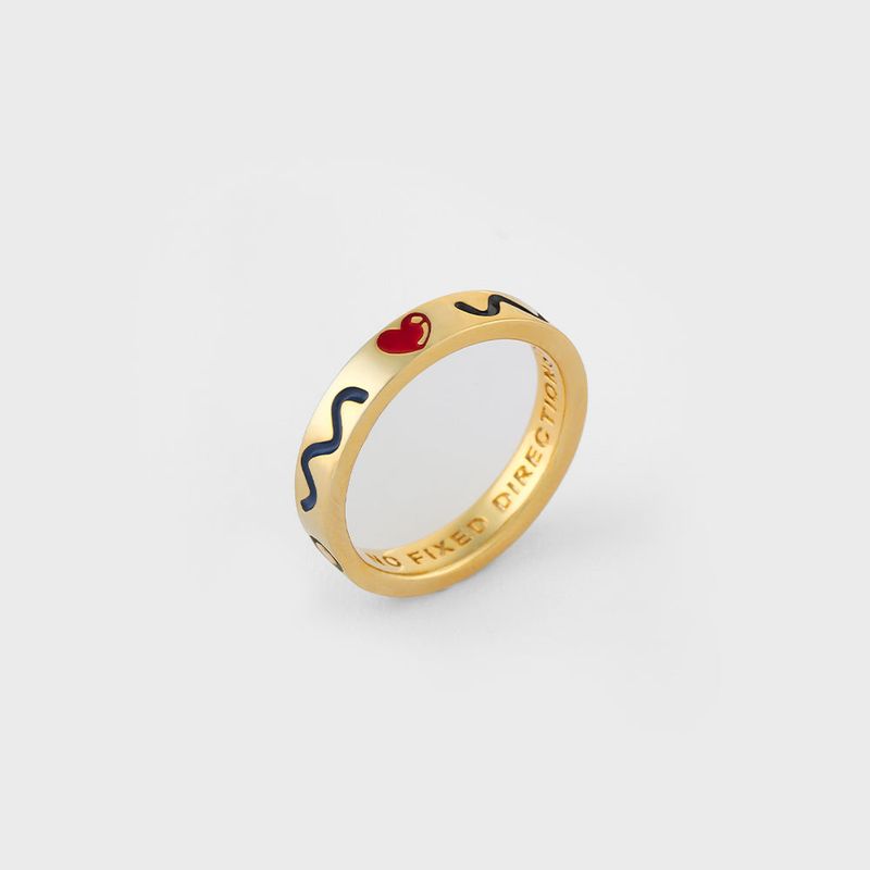 DOODLE RNG(4mm) SILVER925(18K GOLD PLATED)