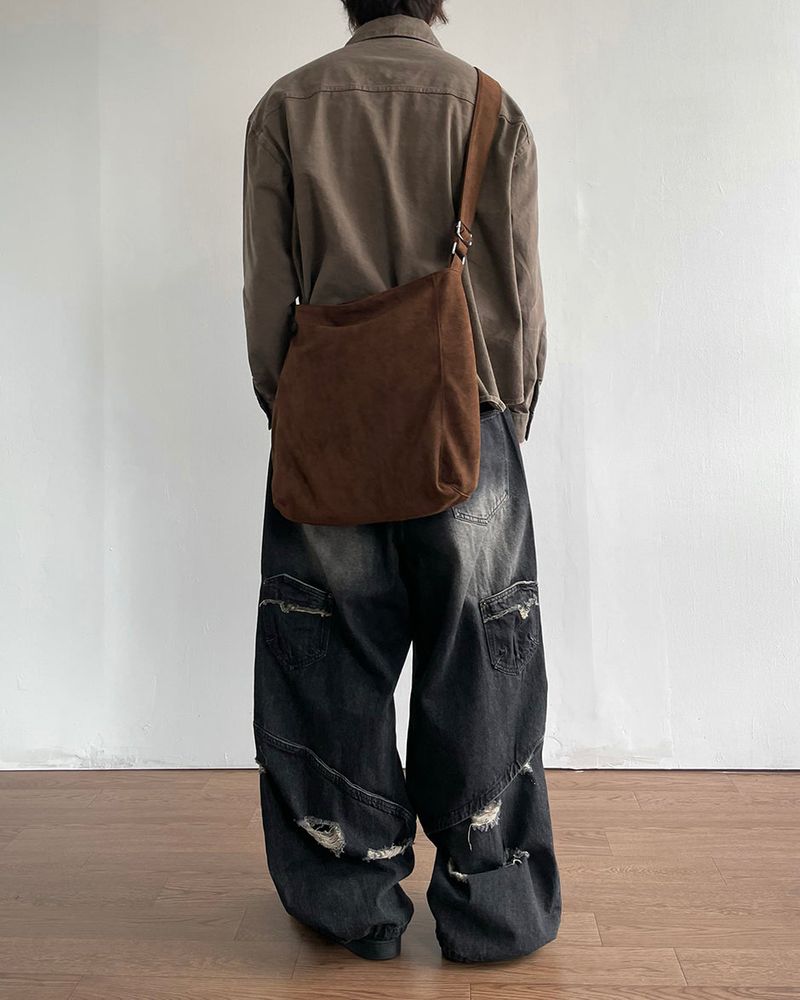 Frey Fold Denim Pants