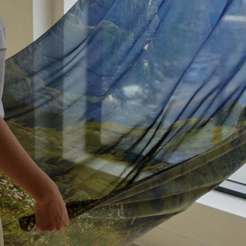 photozeniagoods(フォトゼニアグッズ)の「Jeju, Swiss curtain 3 design (L size)(Fashion Accessories)」