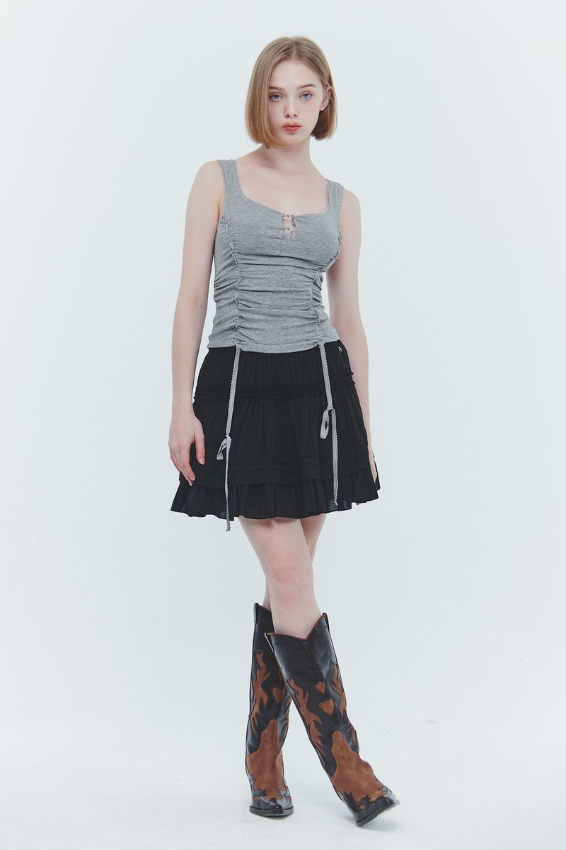 PAIN OR PLEASURE（ペインオアプレジャー）の「DAFFODIL TOP grey（Tops）」