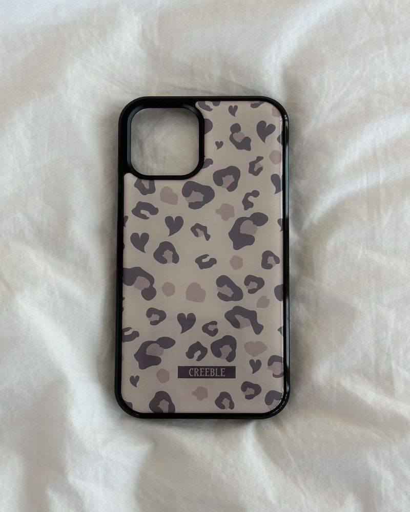 creeble（クリーブル）の「[MADE] Heart leopard epoxy bumper case(brown)（Smartphone Accessories）」