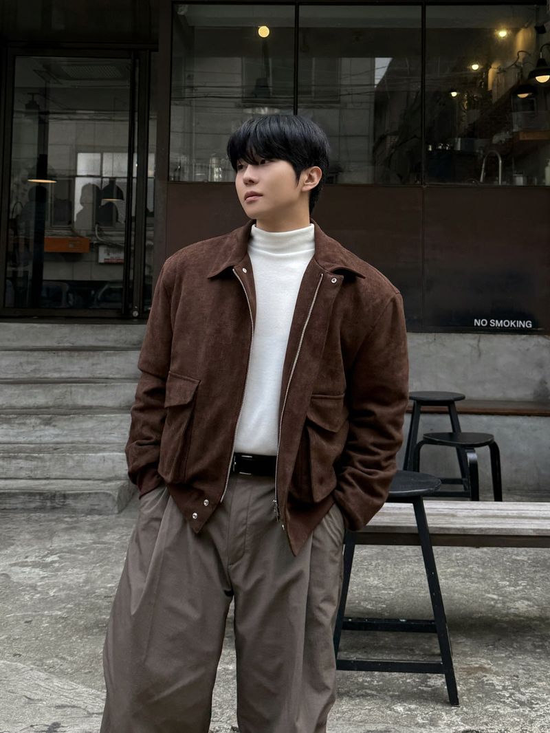 Mute suede cropped jacket