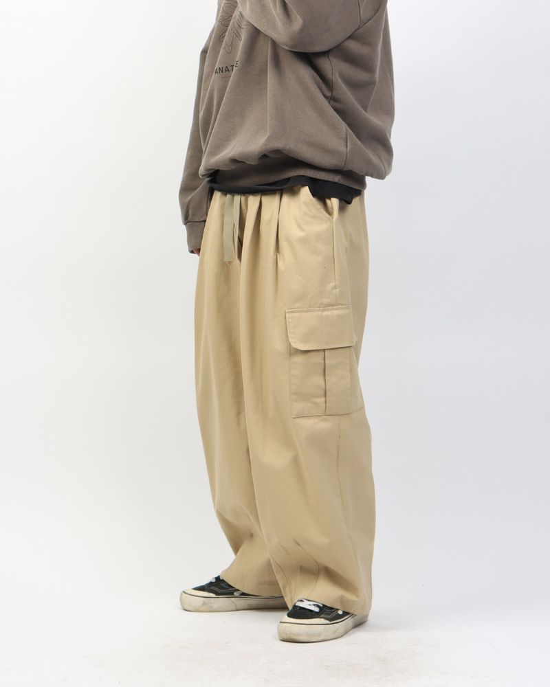 Indigo Wide Dart Cargo Pants_2color
