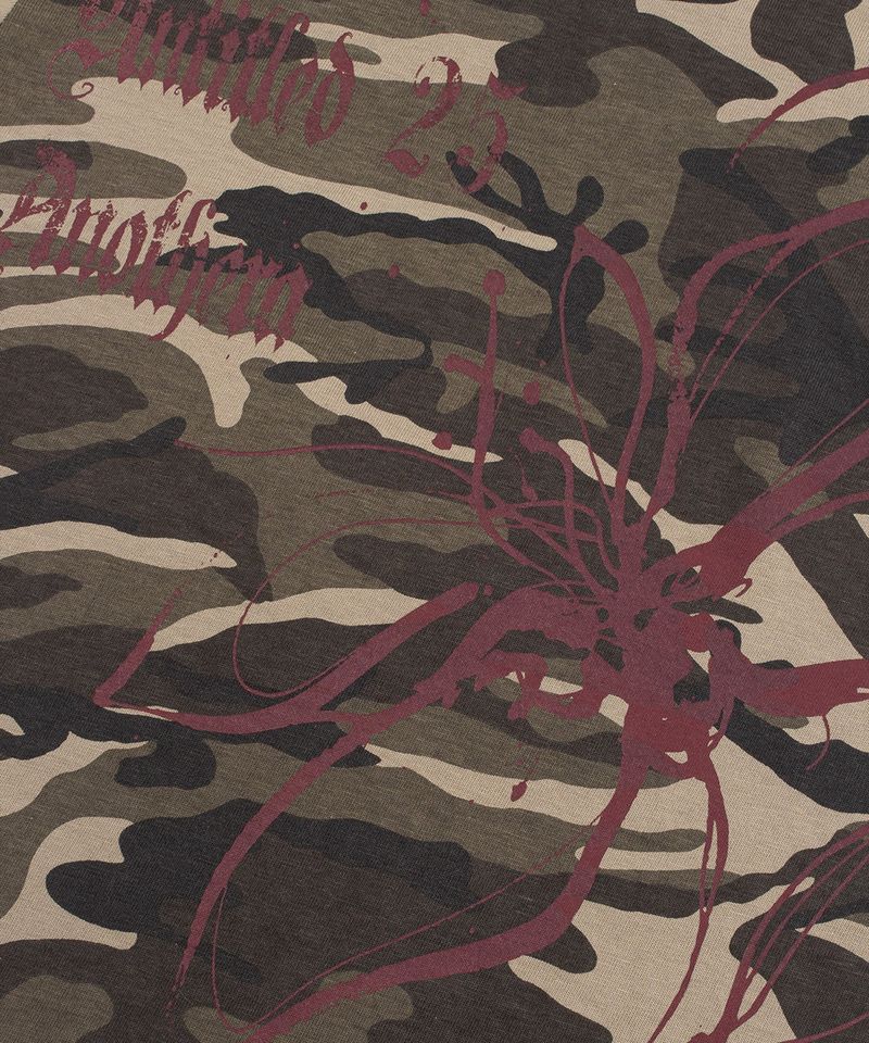 ONE-SHOULDER CAMO T-SHIRT_Beige