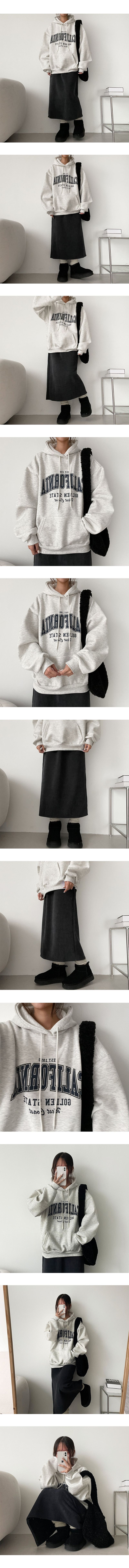 [Fleece] Tayo Back Slit Corduroy Skirt
