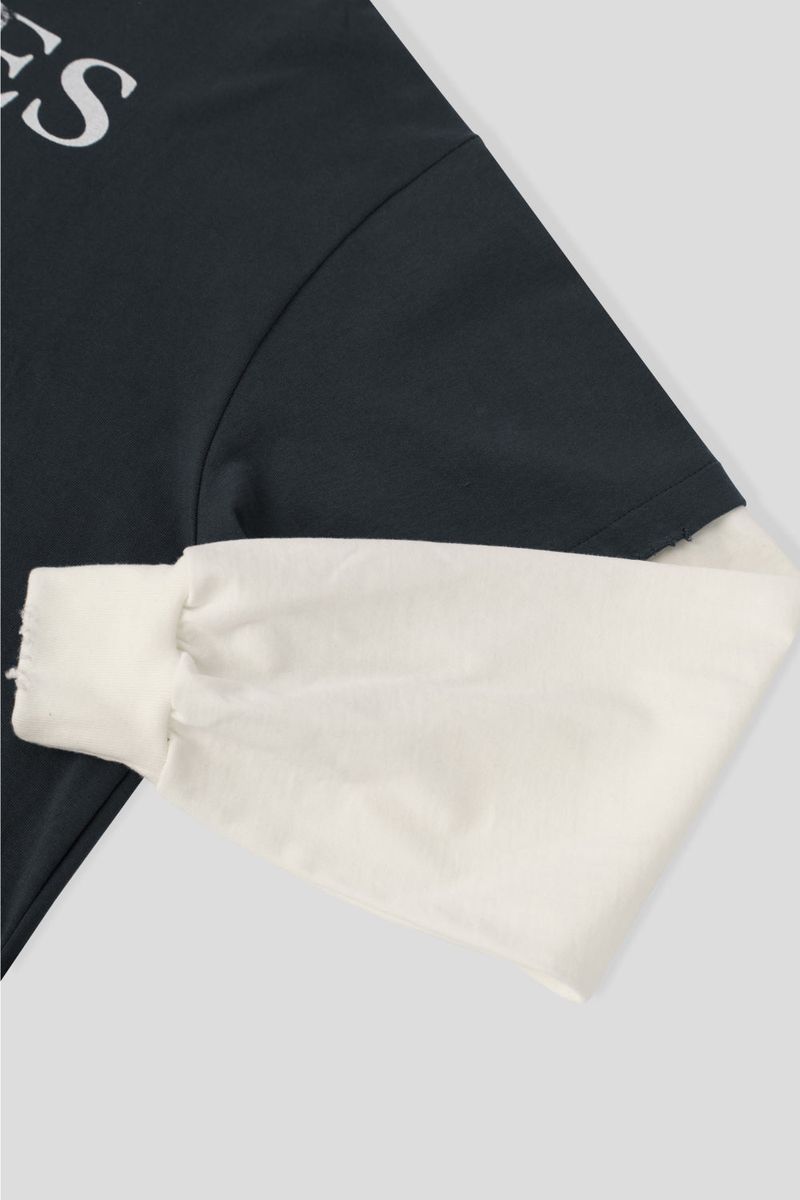 Issue Layered Color-Blocked Oversized Long Sleeve