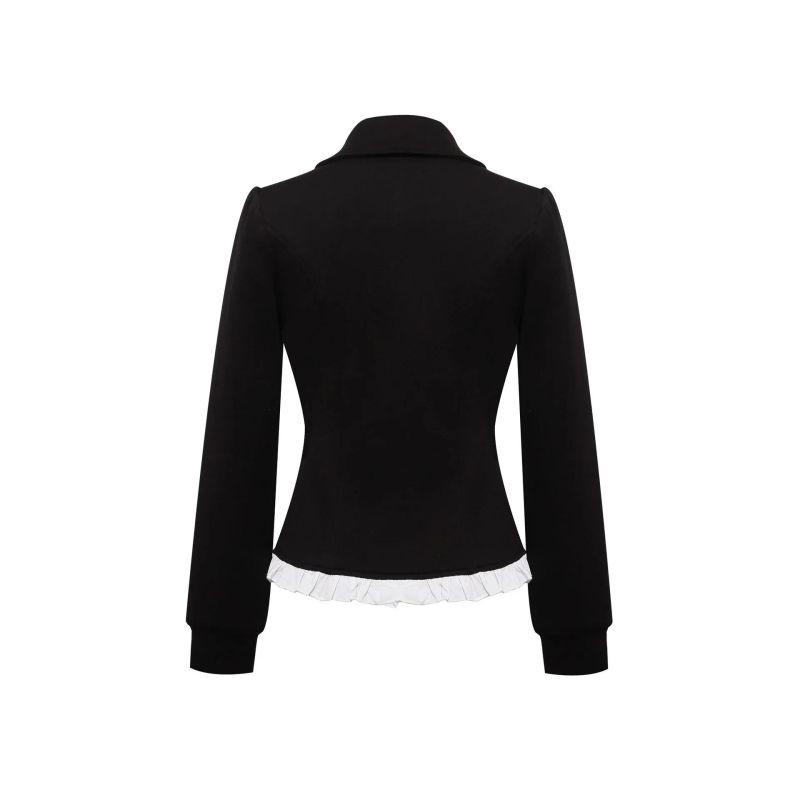 Vina Ruffle Hem Jacket