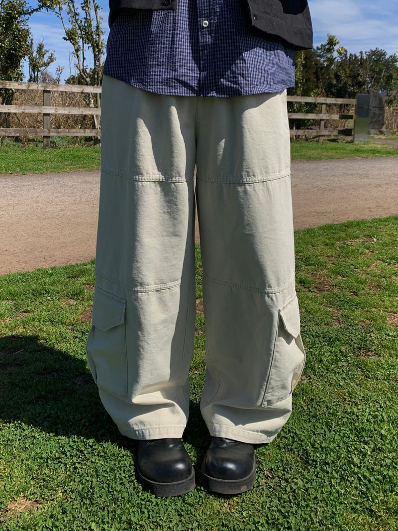 Segmented Panel Cargo Pants (4 Colors)
