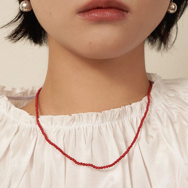 geegee(ジジ)の「red coral necklace(Accessories)」