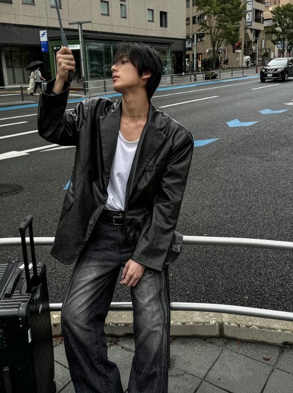 COSYHARU（コシハル）の「ロークラシックレザーブレザージャケット （ジャケット/アウター）」