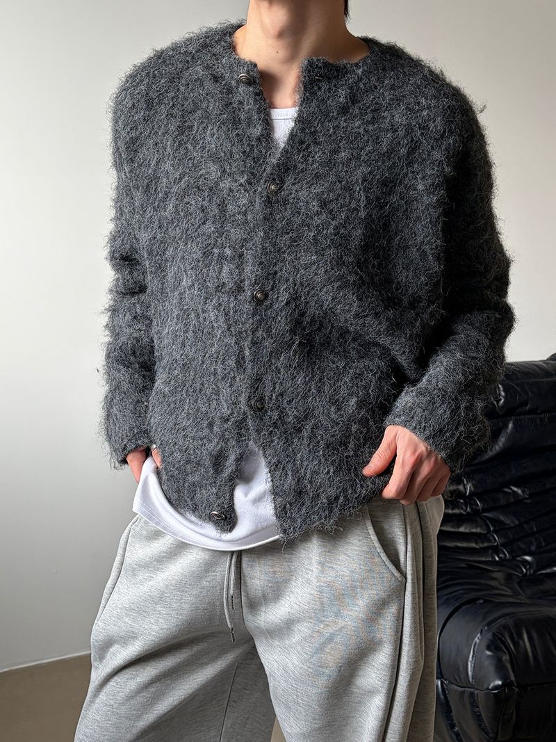 LAURANT（ロラン）の「[Unisex] Cash mohair crop cardigan(2color)（Tops）」