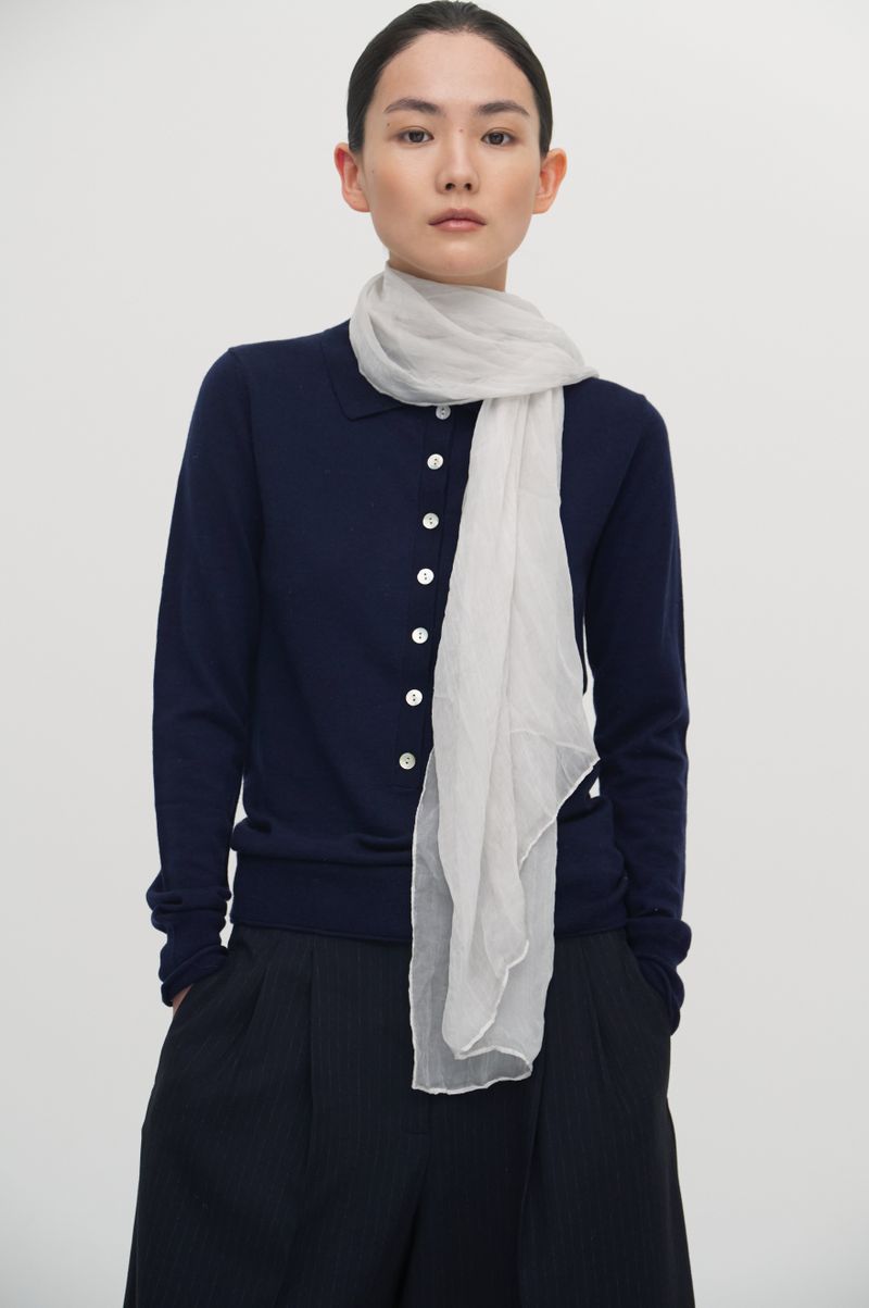 Pleats loom light scarf_5colors