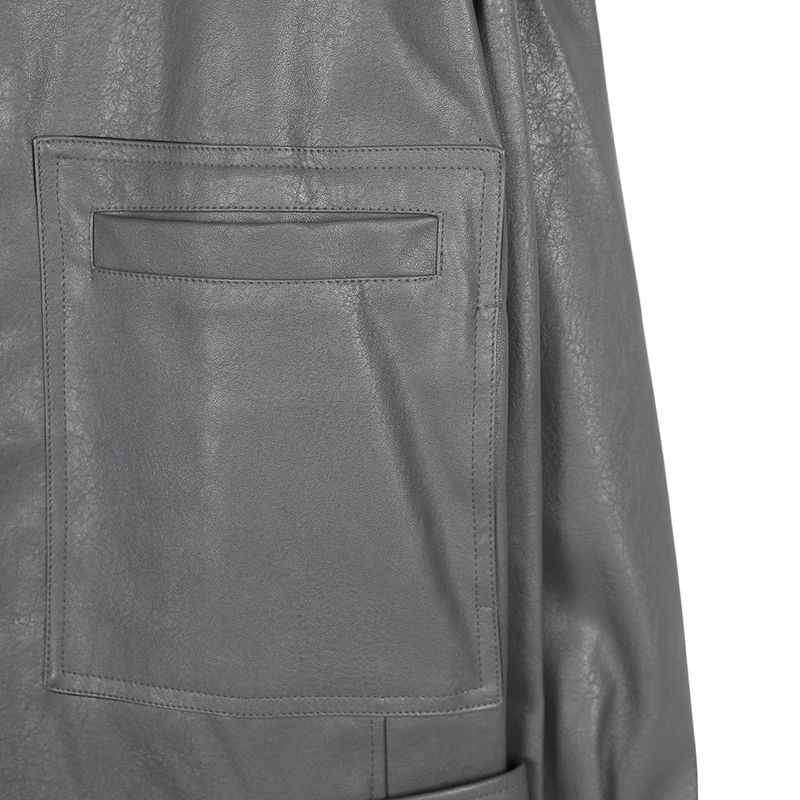 ASCLO Biker Leather Belt Jacket (2color)