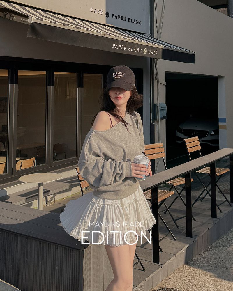 MAYBINS（メイビンス）の「[MADE] Musi off-the-shoulder sweatshirt（Tops）」