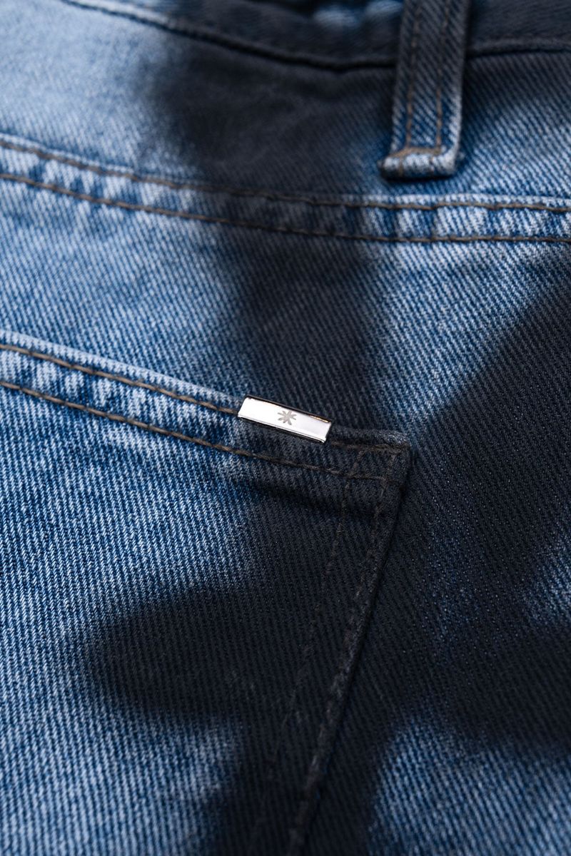 BBD Side Sprayed Custom Denim Shorts (Blue)