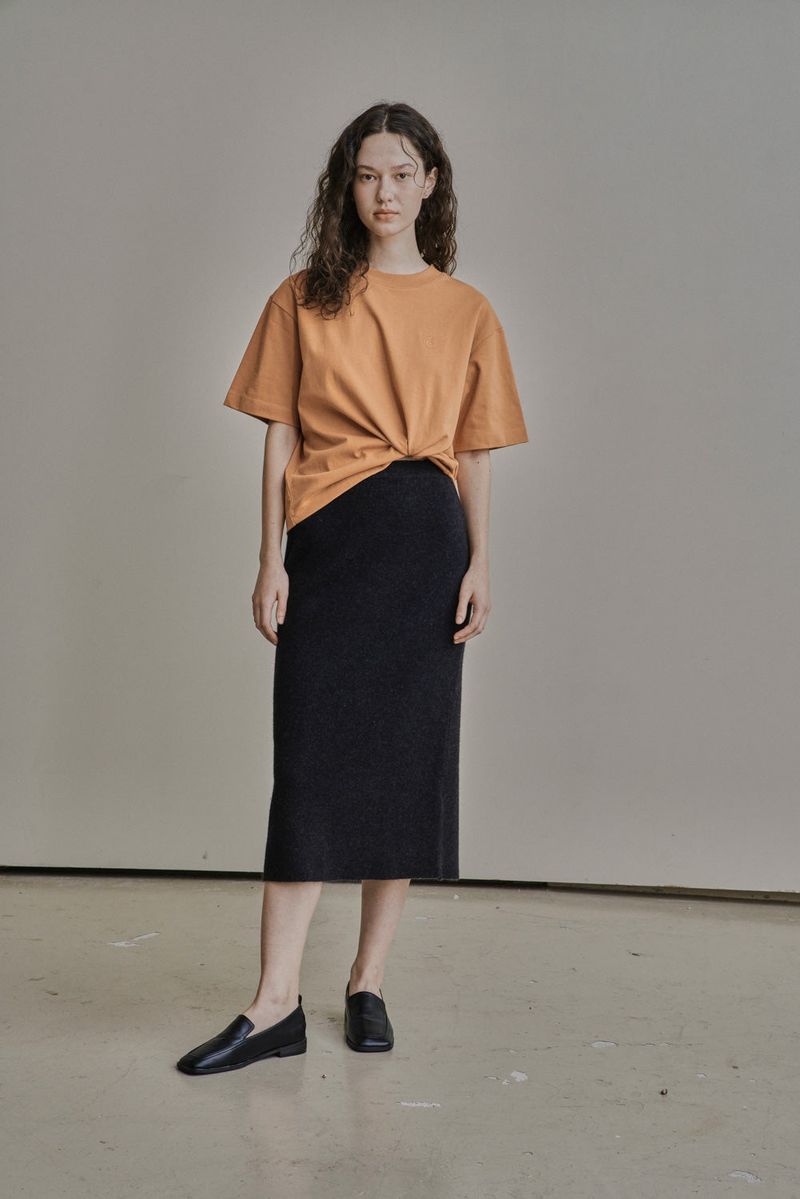 WOOL H SKIRT_CHARCOAL