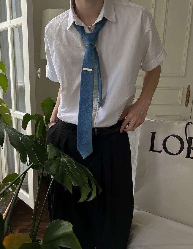 [MADE] Signature Denim Necktie