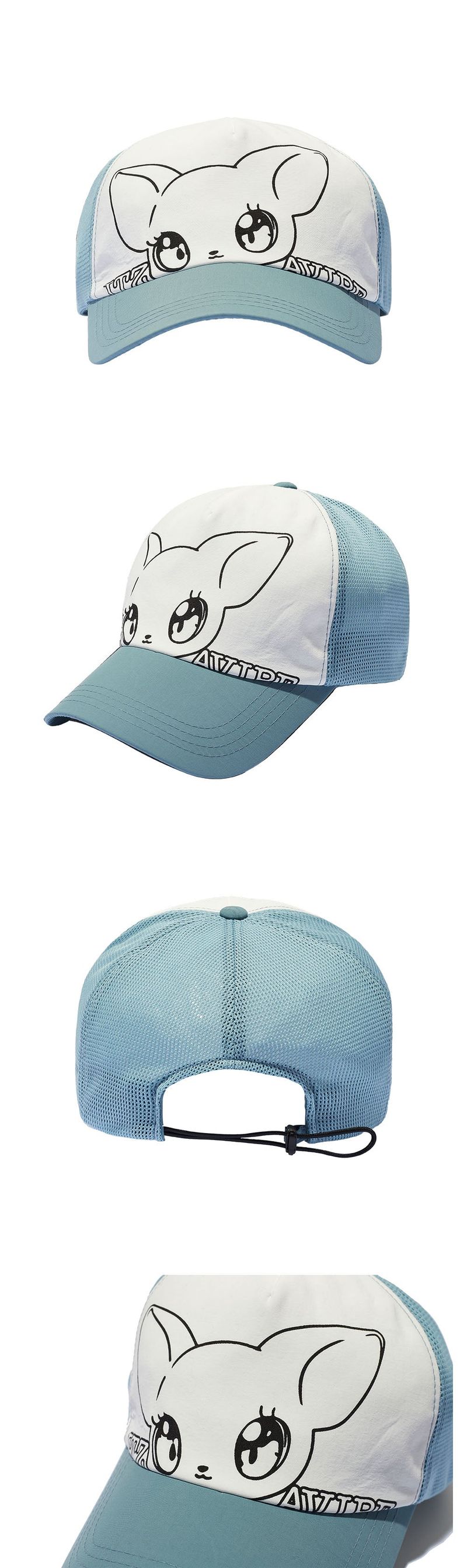 CAT MONSTER TRUCKER CAP - SKYBLUE