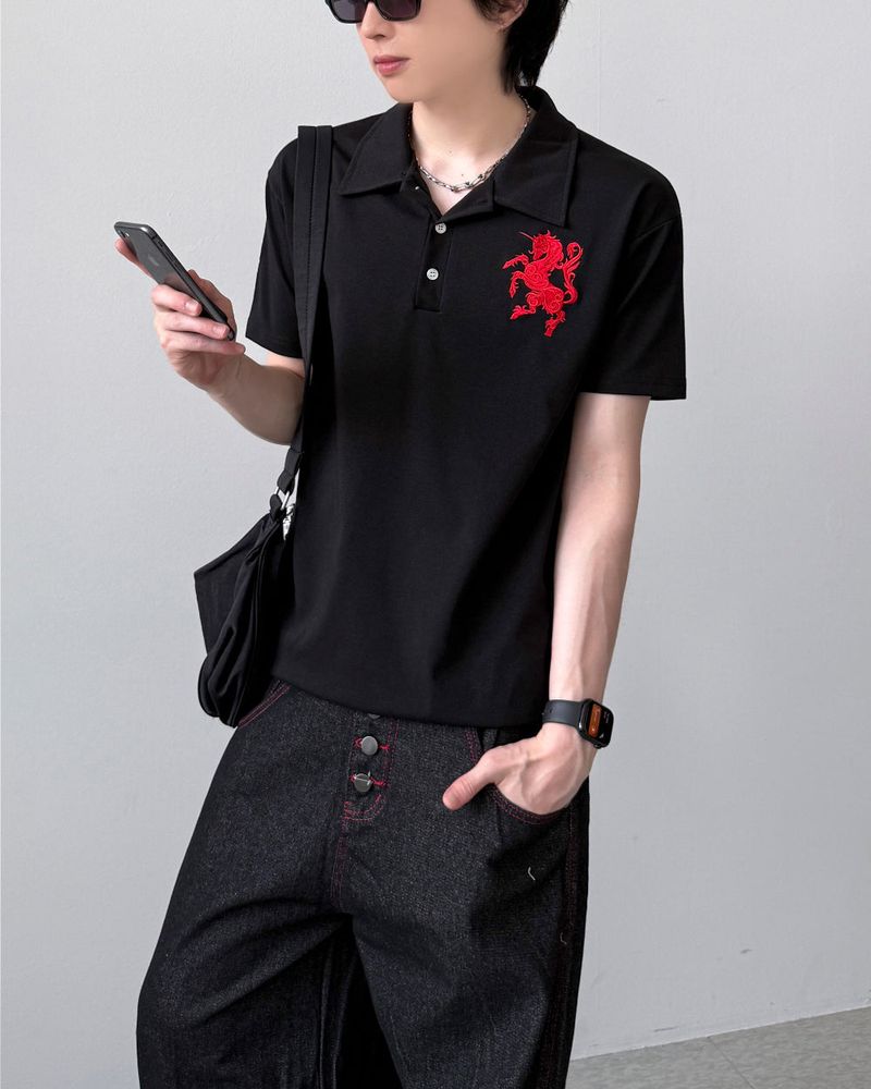 Maive Half Collar T-Shirt