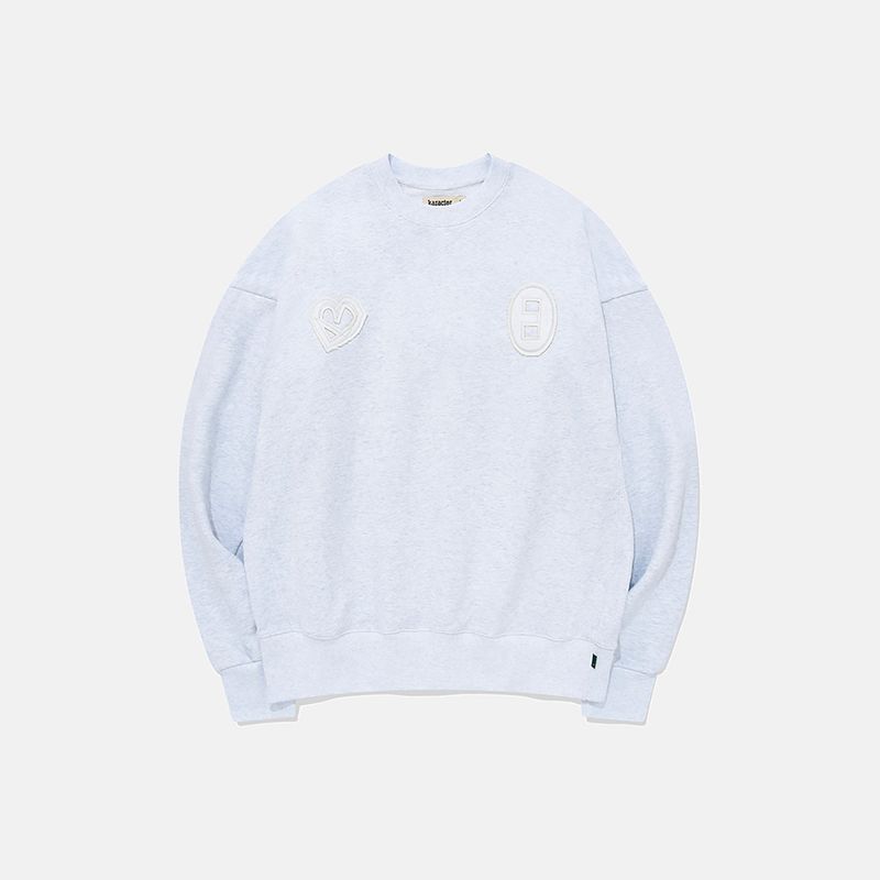 karactor（カラクター）の「Open back sweat shirt / Melange white（Tops）」