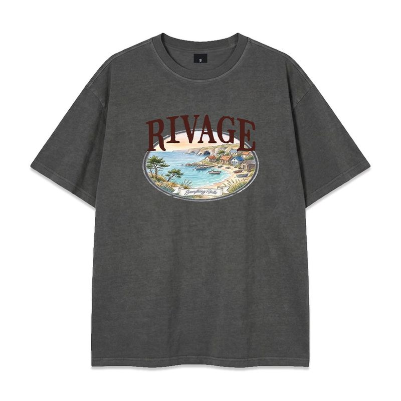rivage pigment-dyed short-sleeve t-shirt (3color)