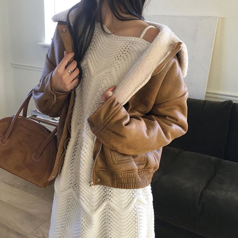 Monnel Wave Knit Dress