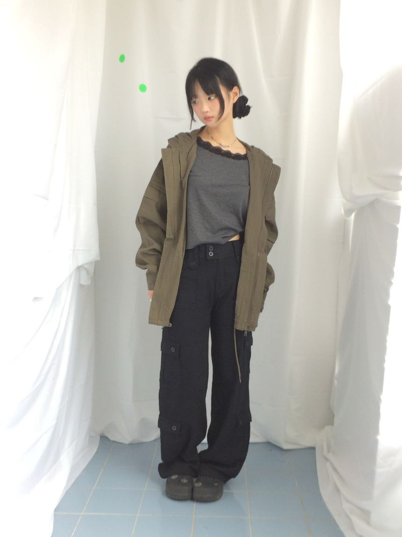 Vintage Pocket Half Bomber Jacket