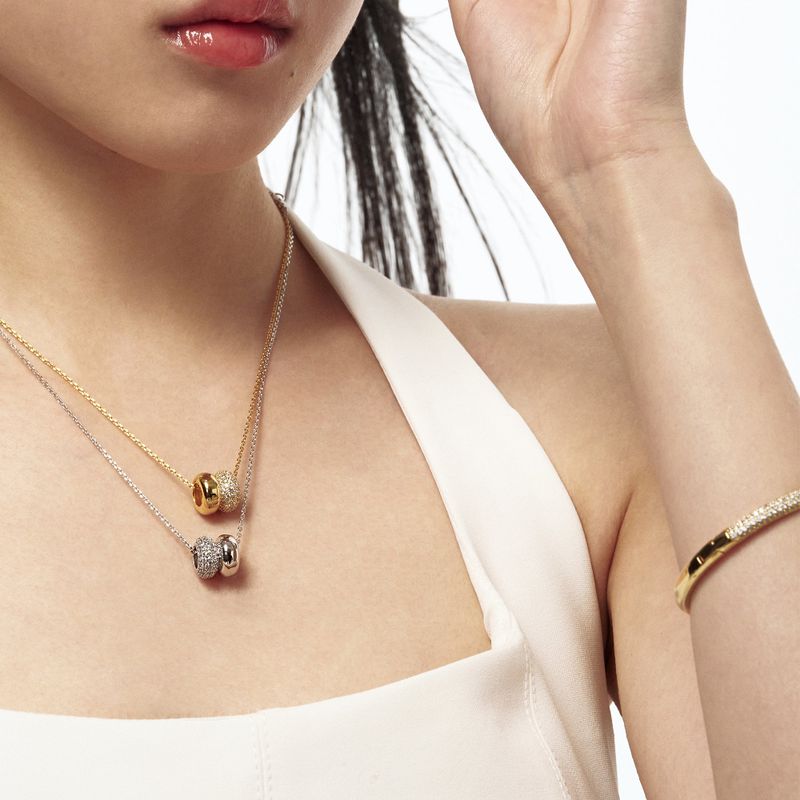 Double Pave Necklace