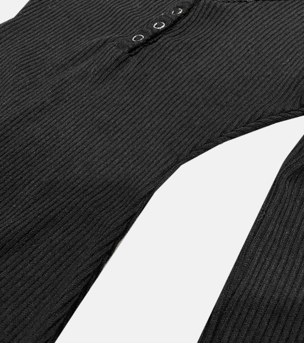 Slim snap rib one piece