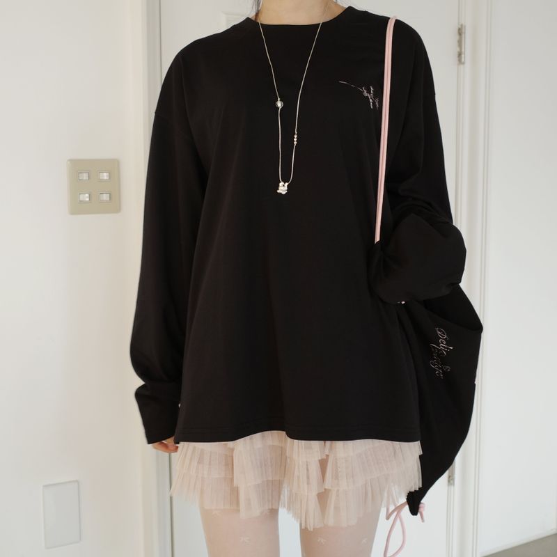 Garden long sleeve T (black)