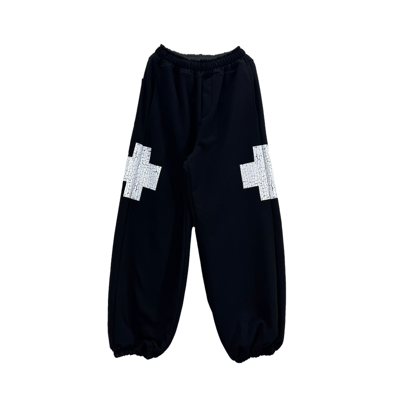 crack cross jogger pants