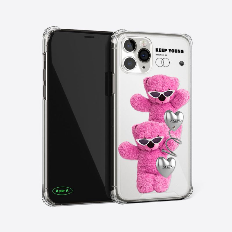 Dancing pink bear