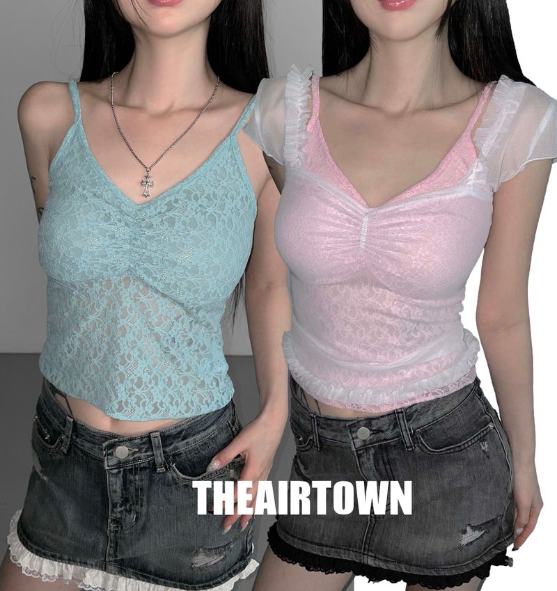THEAIRTOWN（ザエアータウン）の「ロイズ キャップ ノースリーブ(5 color)（トップス）」