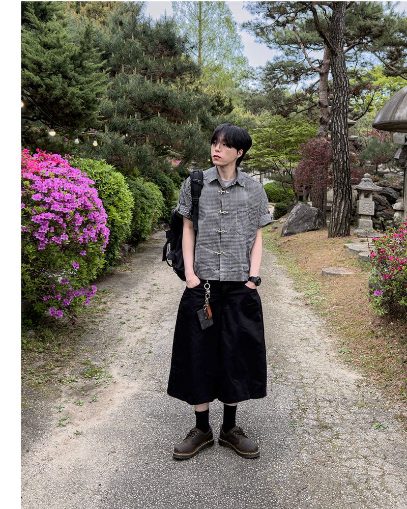 Varon Patch Strap Bermuda Pants