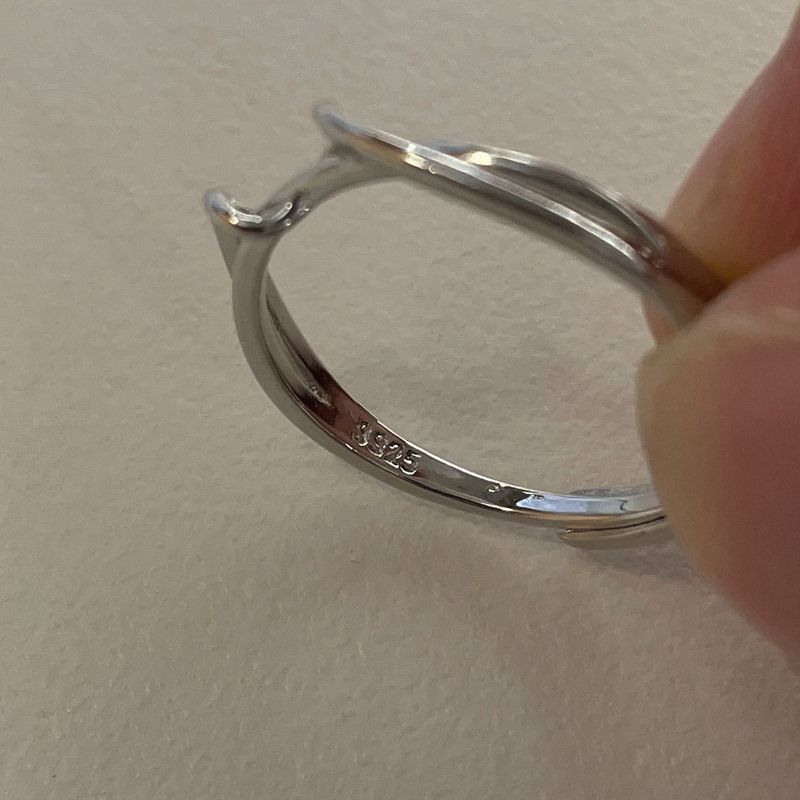 tangle string ring (925silver)