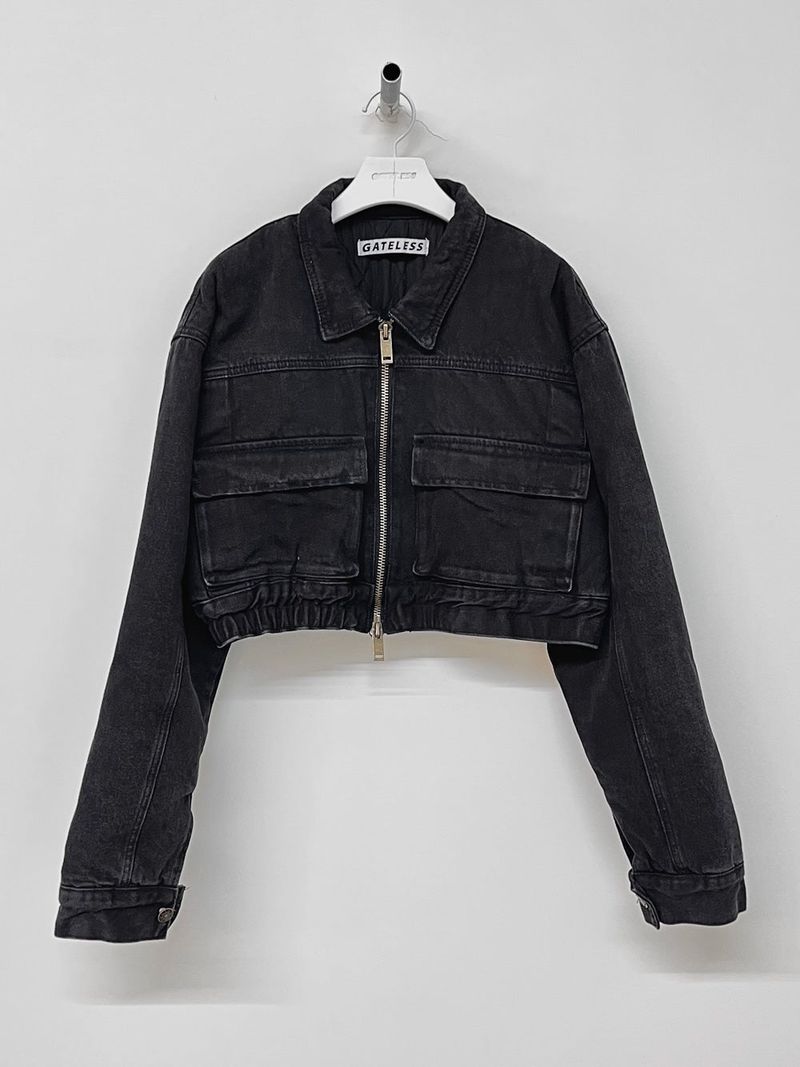 DENIM BOMBER JACKET