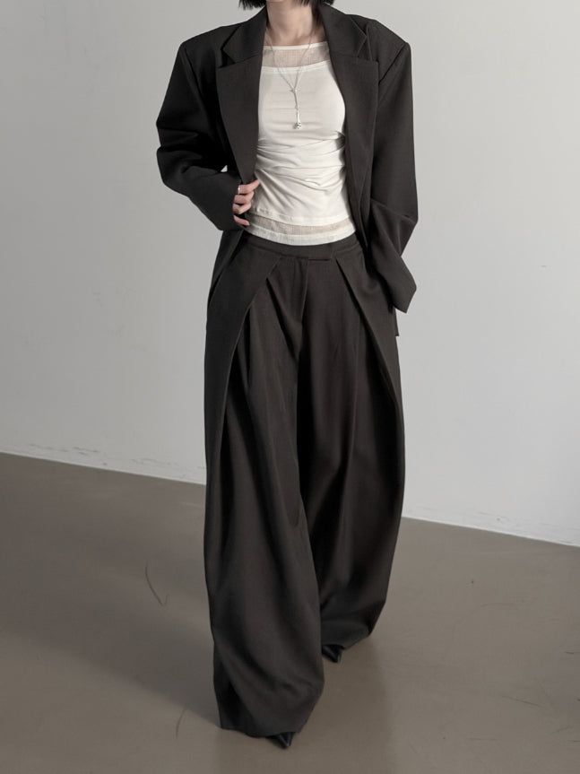 Zvel Inverted Pleated Slacks