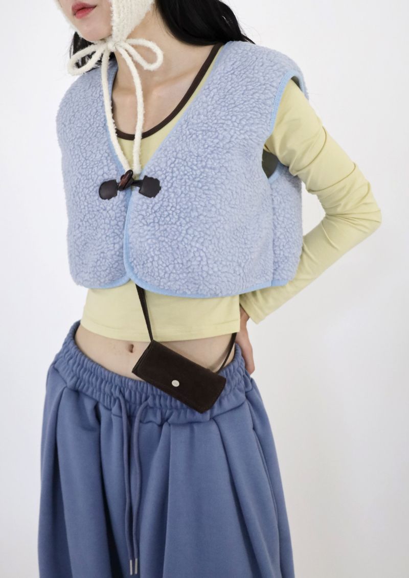 Bubbly Fur vest(4colors)