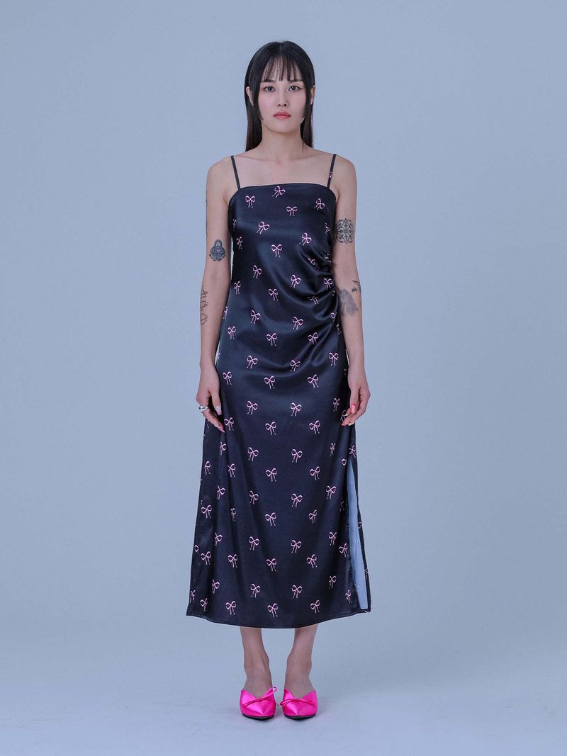 DILETTANTISME（ディレッタンティズム）の「RIBBON SHIRRING LONG ONE-PIECE（Dresses）」