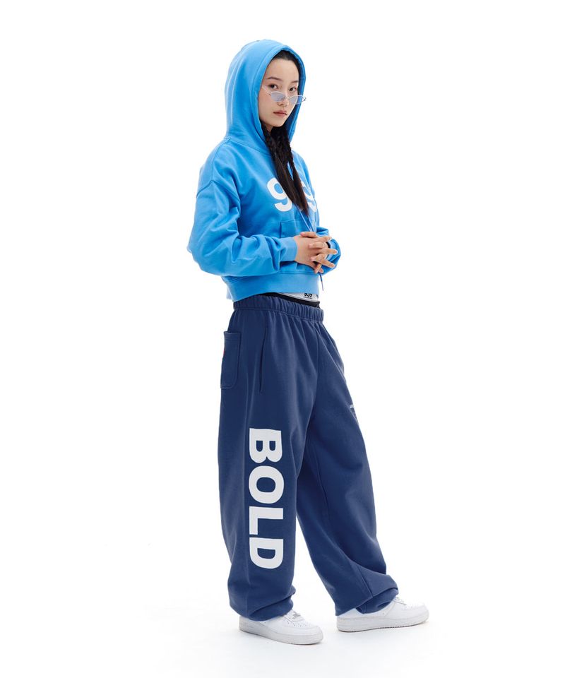 BOLD LOGO SWEAT PANTS (BLUE)